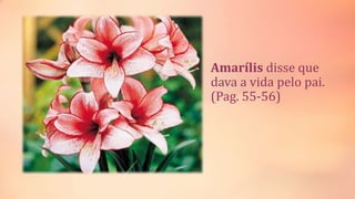 Amarílis disse que
dava a vida pelo pai.
(Pag. 55-56)
 