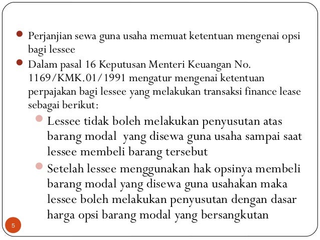 Presentasi Sewa Guna Usaha Leasing