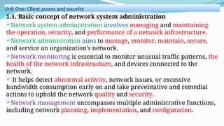 Provide Network System Administration pp level IV Provide Ntw Admin system.pptx