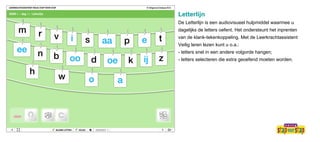 Letterlijn De Letterlijn is een audiovisueel hulpmiddel waarmee u dagelijks de letters oefent. Het ondersteunt het inprent...