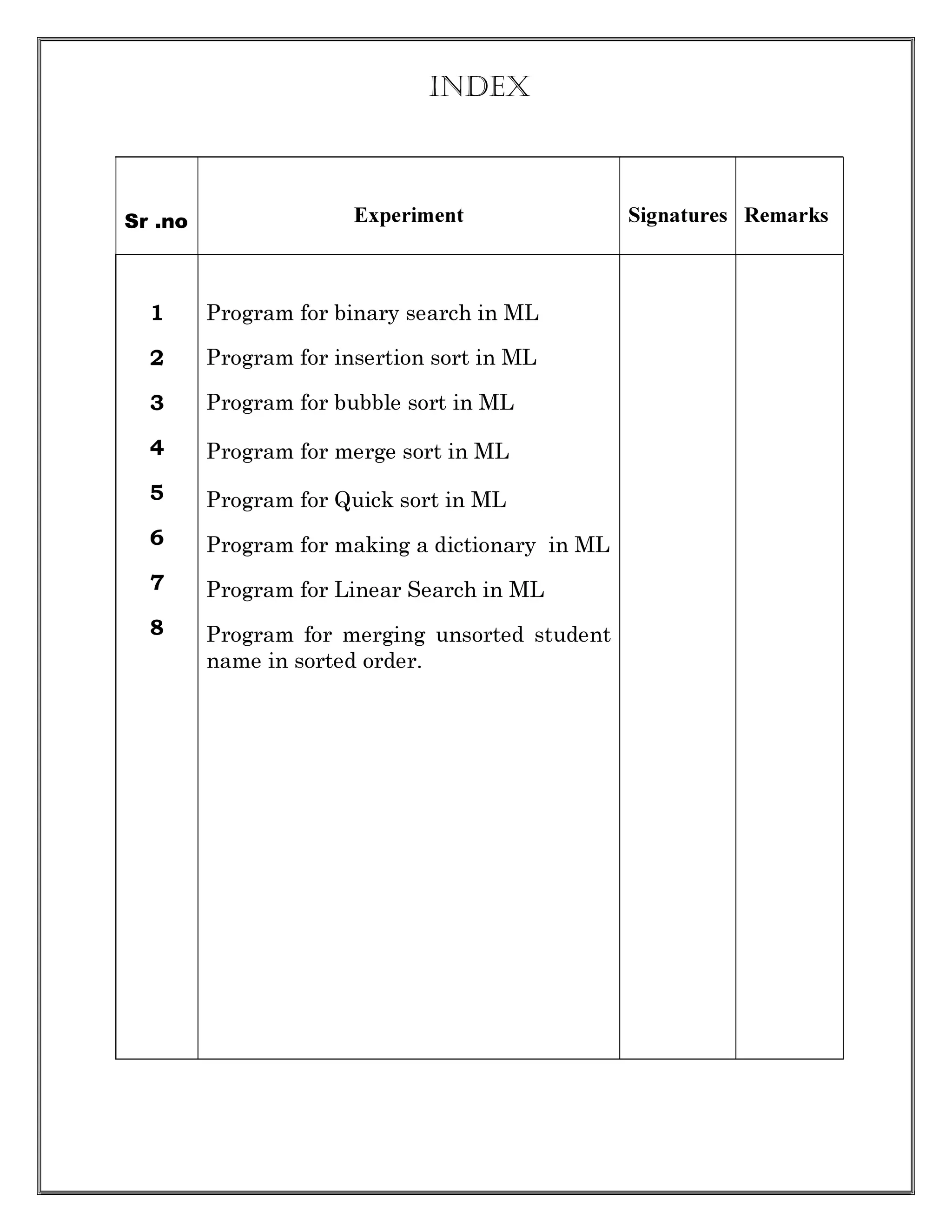 Principal of programming language lab files 