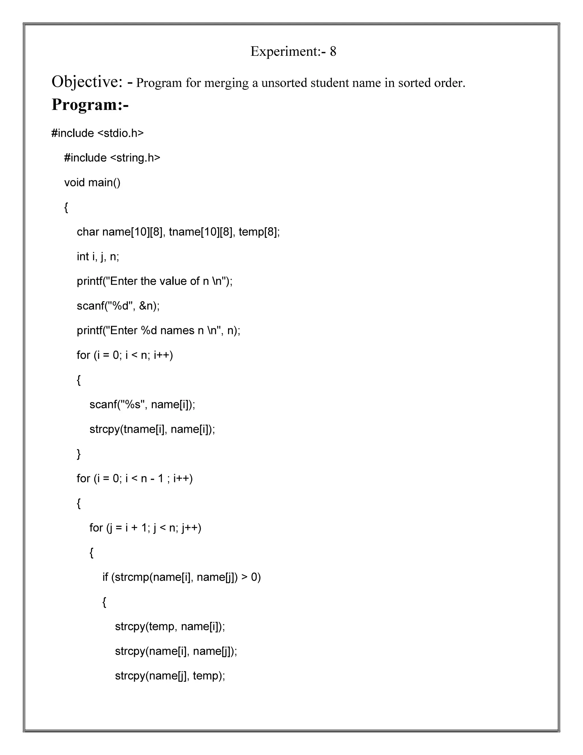 Principal of programming language lab files 
