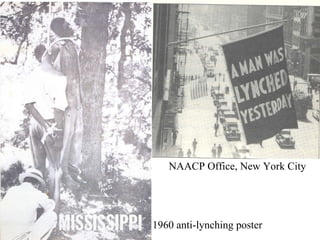 1960 anti-lynching poster NAACP Office, New York City 