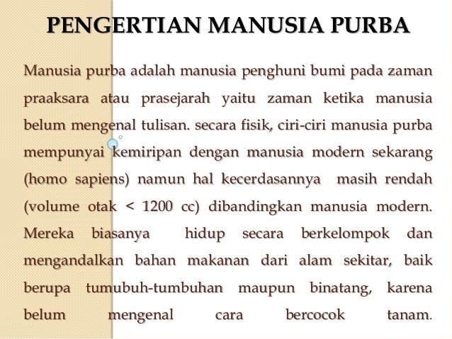 Pp Manusia Purba