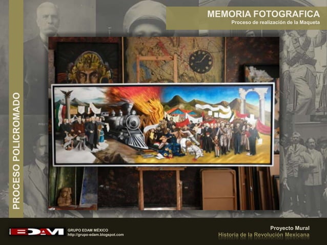 MAQUETA DEL MURAL HISTORIA DE LA REVOLUCIÓN MEXICANA | PPSX