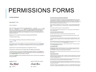PERMISSIONS FORMS
 