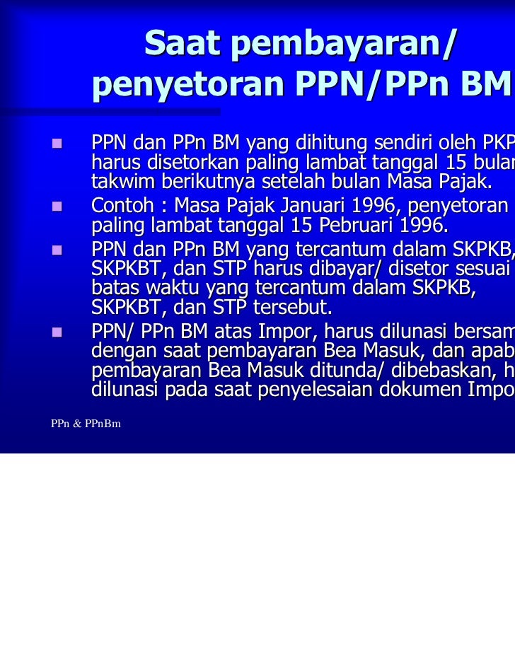 Ppn dan-ppn-bm