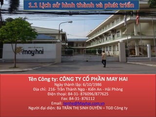 Phân tích tình hình tài sản lưu đông, vốn lưu động của công ty May ...