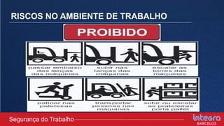 RISCOS NO AMBIENTE DE TRABALHO
Segurança do Trabalho
 