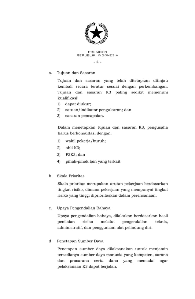 Pp No 50 Tahun 2012 Tentang Penerapan Smk3 Pdf