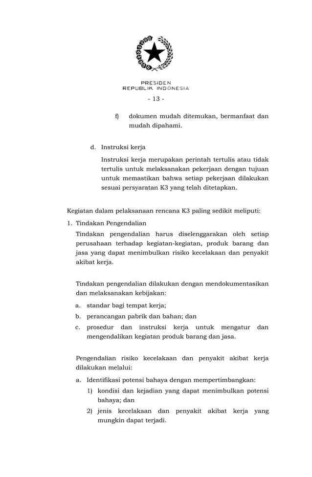 Pp No 50 Tahun 2012 Tentang Penerapan Smk3 Pdf