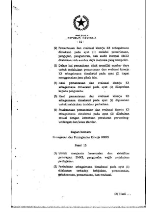 PP no. 50 tahun 2012 tentang penerapan SMK3