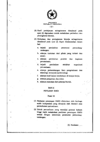 PP no. 50 tahun 2012 tentang penerapan SMK3