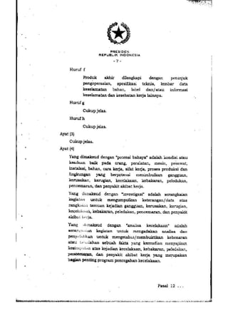 PP no. 50 tahun 2012 tentang penerapan SMK3