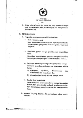 PP no. 50 tahun 2012 tentang penerapan SMK3