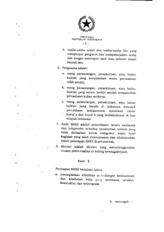 PP no. 50 tahun 2012 tentang penerapan SMK3