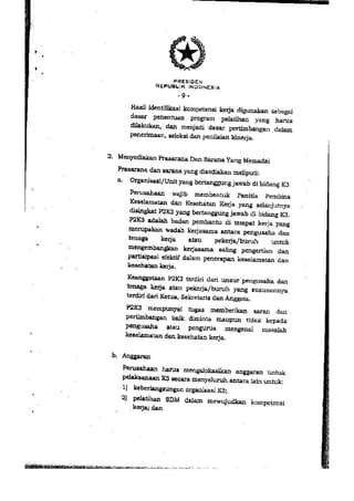 PP no. 50 tahun 2012 tentang penerapan SMK3