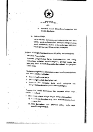 PP no. 50 tahun 2012 tentang penerapan SMK3