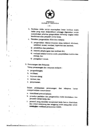 PP no. 50 tahun 2012 tentang penerapan SMK3