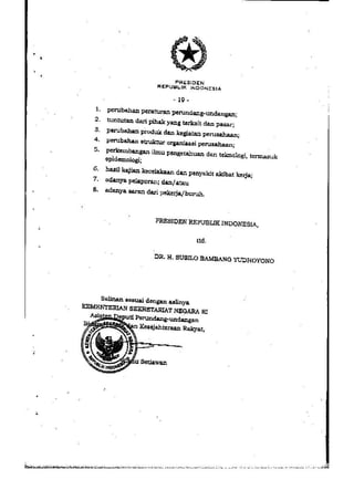 PP no. 50 tahun 2012 tentang penerapan SMK3