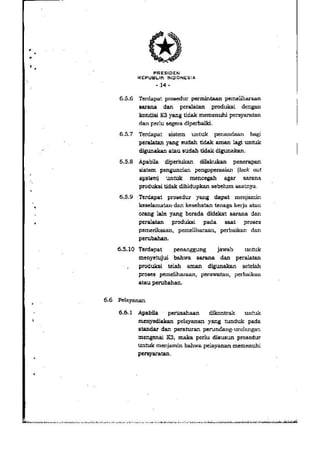 PP no. 50 tahun 2012 tentang penerapan SMK3