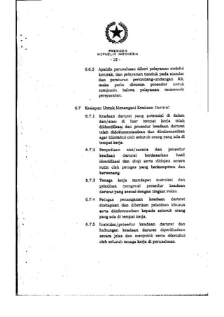PP no. 50 tahun 2012 tentang penerapan SMK3