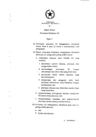 PP no. 50 tahun 2012 tentang penerapan SMK3