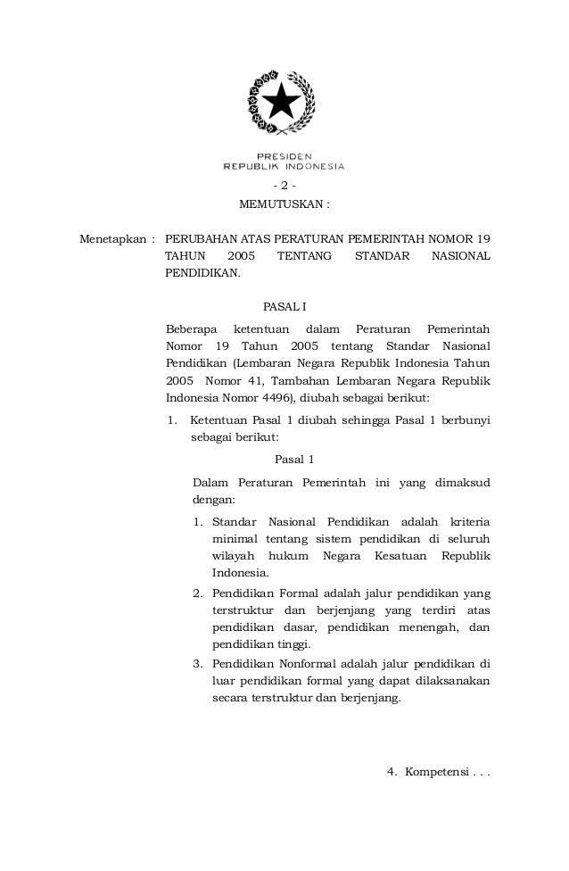 Peraturan pemerintah pp nomor 17 tahun 2021