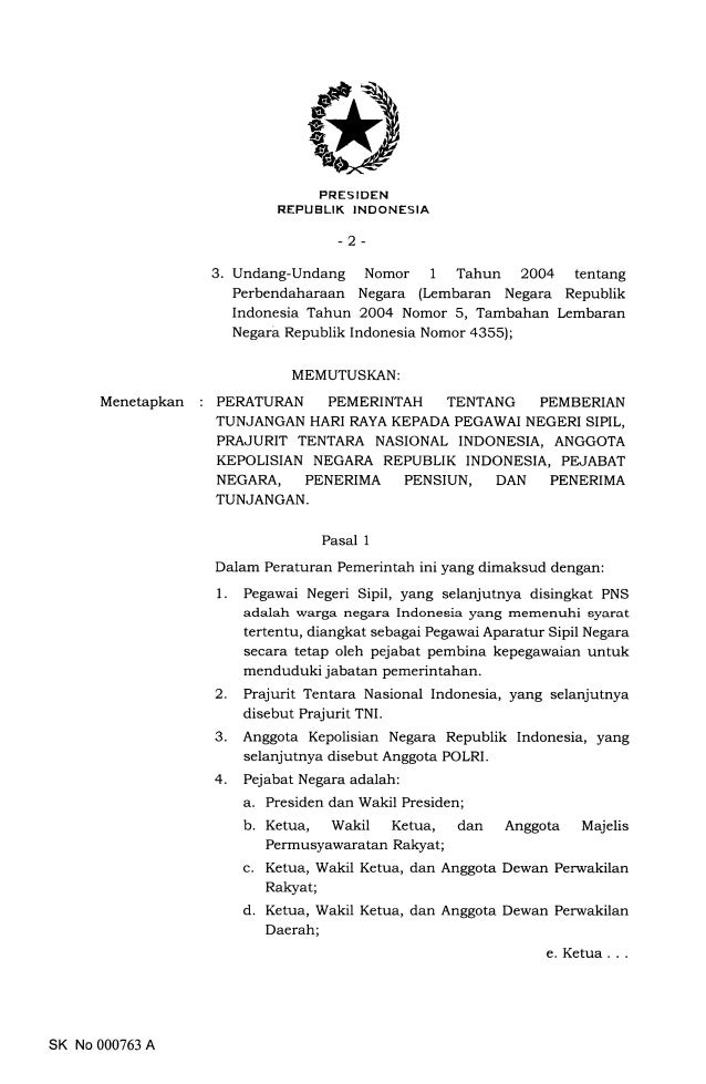 Pp Nomor 36 Tahun 2019