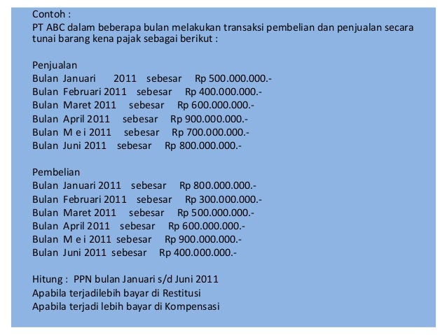 Pajak Pertambahan Nilai Ppn In Bahasa