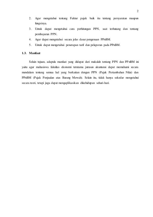 Ppn Dan Ppnbm