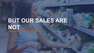 BUT OUR SALES ARE
NOT
 