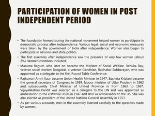 Political Participation of Women in India | PPTX