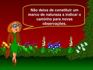 Não deixa de constituir um
marco de natureza a indicar o
caminho para novas
observações.
 