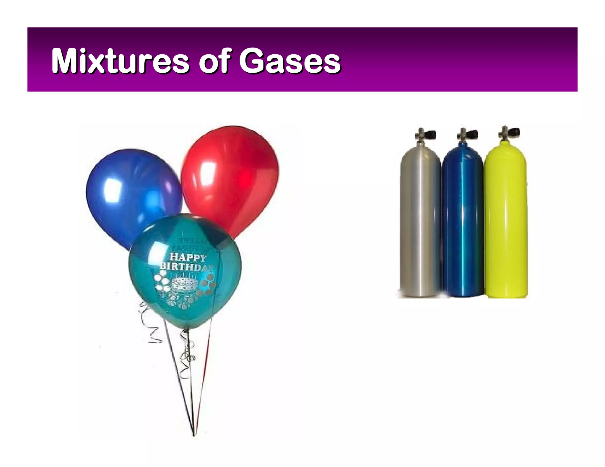 Mixtures of Gases
 
