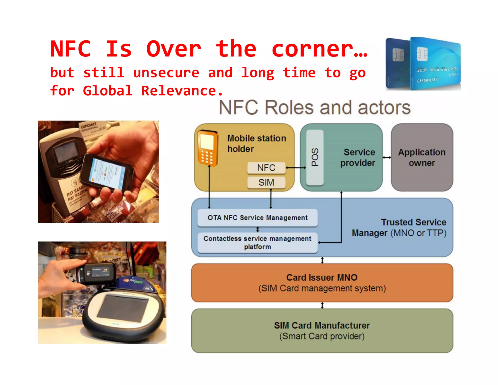 NFC Is Over the corner…
but still unsecure and long time to go
for Global Relevance.
 