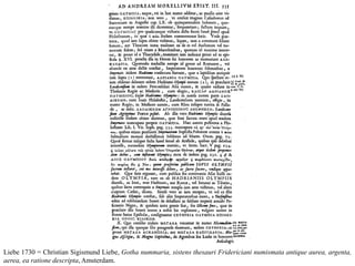 Liebe 1730 = Christian Sigismund Liebe, Gotha nummaria, sistens thesauri Fridericiani numismata antique aurea, argenta,
aerea, ea ratione descripta, Amsterdam.
 