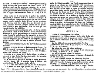 Panel 1739 = Alexandre-Xavier Panel, Remarques sur les premiers versets du premier livre des Maccabées, ou dissertation
sur une médaille d’Alexandre le Grand du cabinet de l’Hôtel-de-Ville de Lion, Lyon.
 