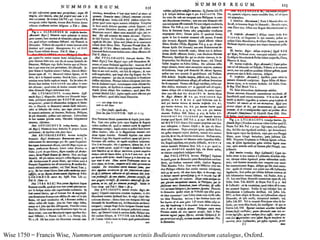 Wise 1750 = Francis Wise, Nummorum antiquorum scriniis Bodleianis reconditorum catalogus, Oxford.
 