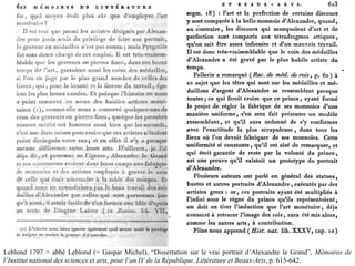 Leblond 1797 = abbé Leblond (= Gaspar Michel), “Dissertation sur le vrai portrait d’Alexandre le Grand”, Mémoires de
l’Institut national des sciences et arts, pour l’an IV de la République. Littérature et Beaux-Arts, p. 615-642.
 