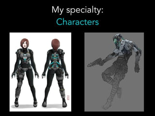 My specialty:
Characters
 