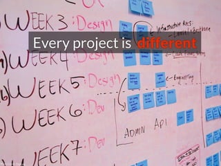 Every project is different
Photo Credit: Pixabay
 