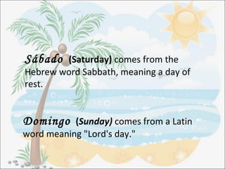 Days of the week | PPT