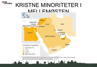 KRISTNE MINORITETER I
MELLEMØSTEN
25
 