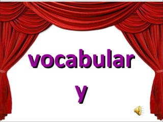 vocabulary 