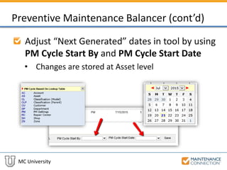 PPP06 | PM Generation Methods and Work Order Projections (MCUI) | PPTX