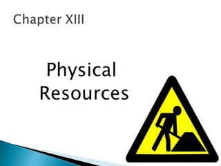 Physical
Resources
 