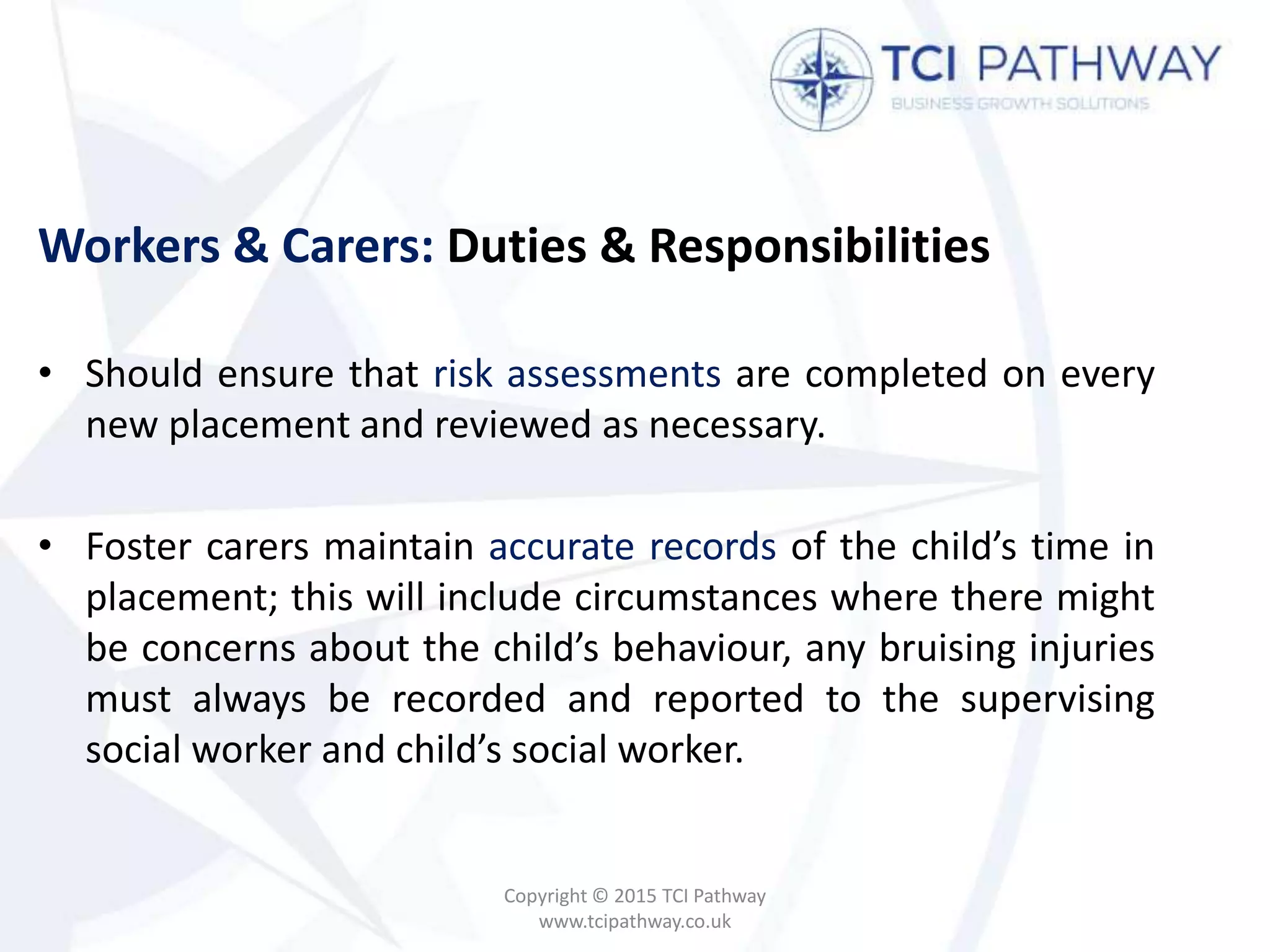 SAFEGUARDING CHILDREN in the Foster Care Industry | PPTX