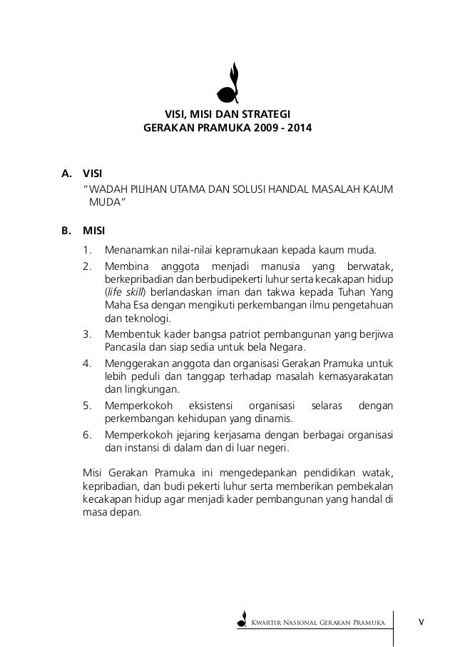 Visi Misi Pramuka Pradana