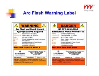Arc Flash Warning Label
 